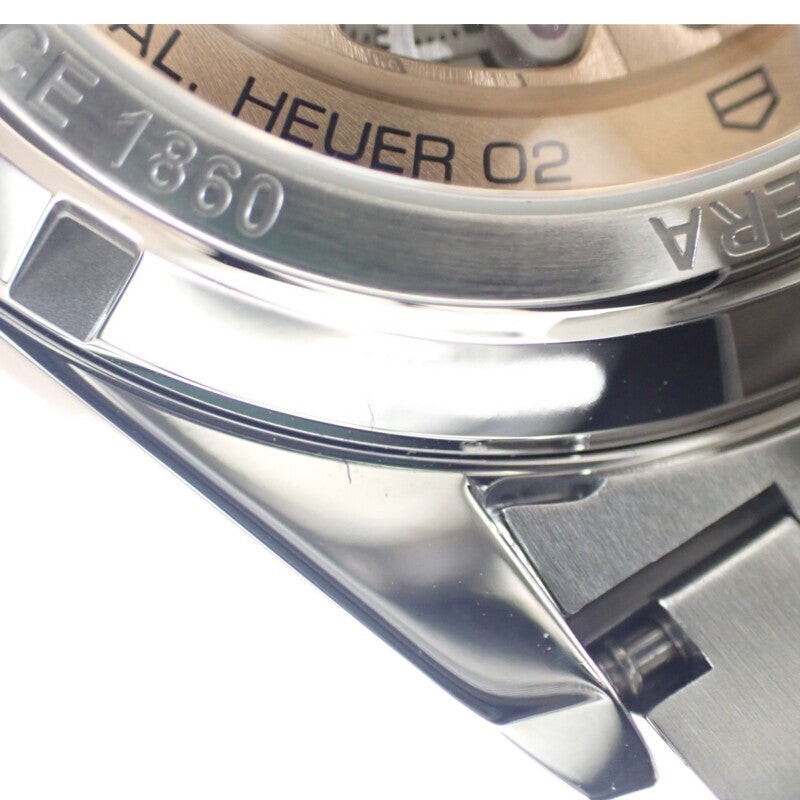 TAG HEUER Carrera Calibre Heuer 02 Chronograph Watch SS Automatic Blue Dial TGIS