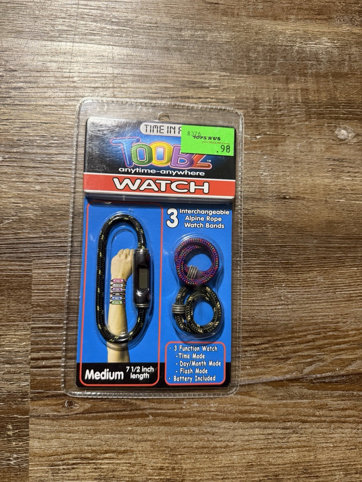 Time in a Tube Watch 3 Interchangeable Rope Bands 7.5 Inches Medium Multi Colors