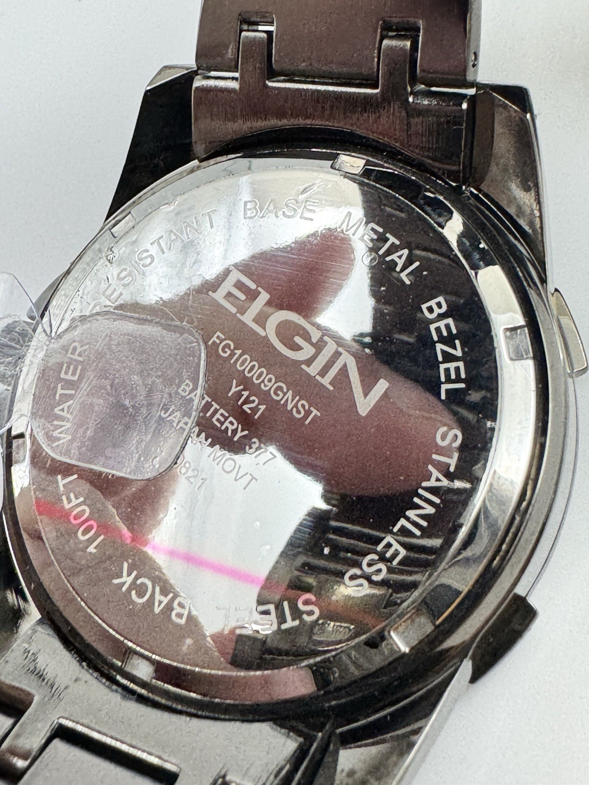 Elgin Men’s Gunmetal Quartz Analog Watch And Matching Bracelet