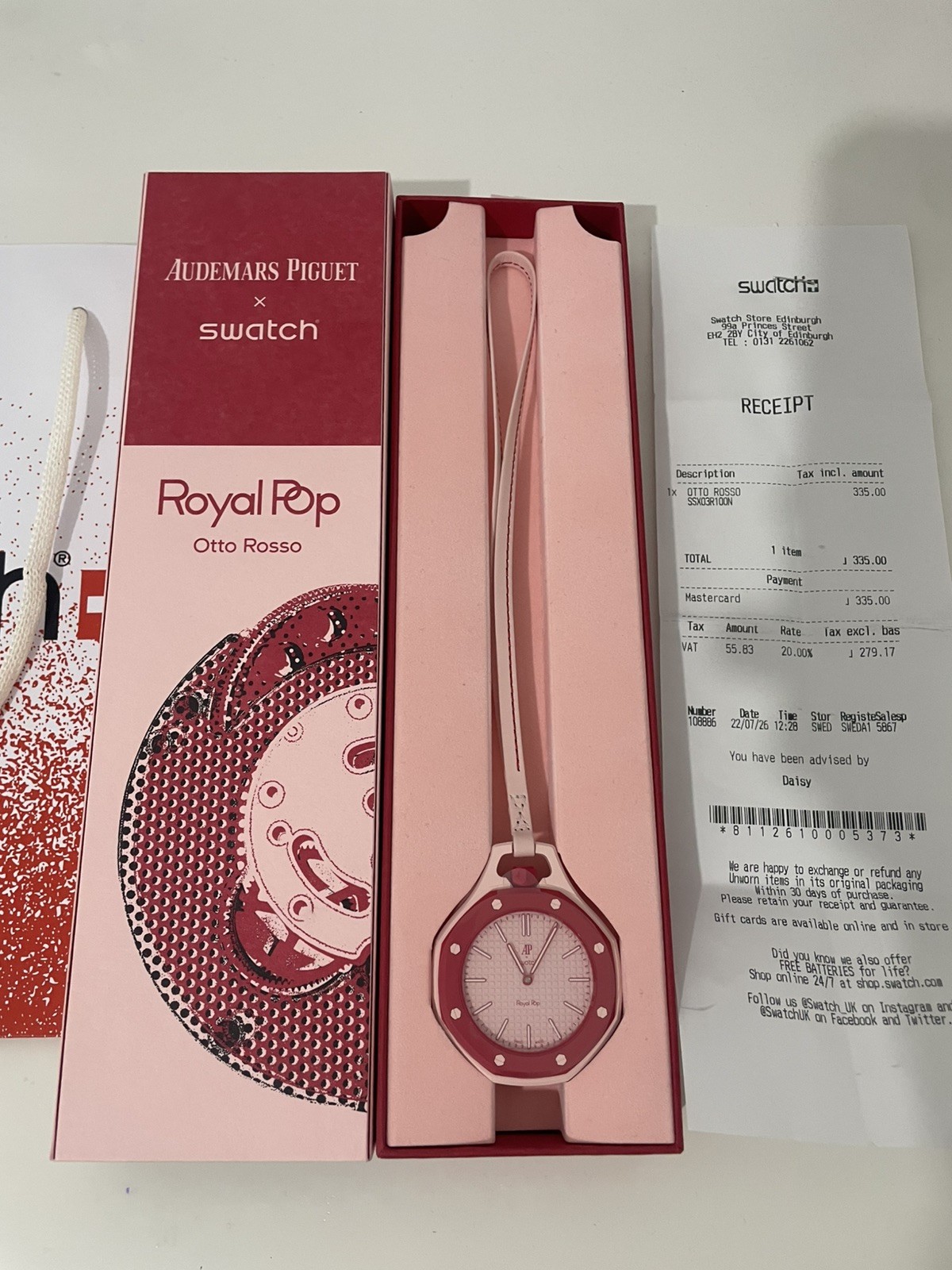 AP X SWATCH | OTTO ROSSO | BRAND NEW SEALED | BAG, BOX, RECEIPT| 🚚💨✅