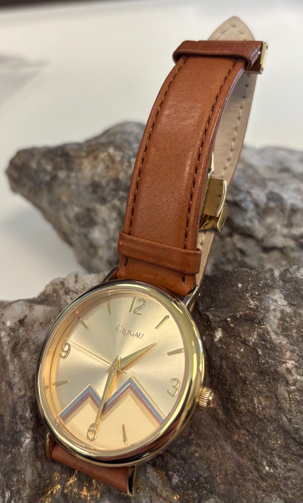 Clogau Welsh Small 19.5cm Staineless Steel Yellow & Rose Cynefin Watch Wales