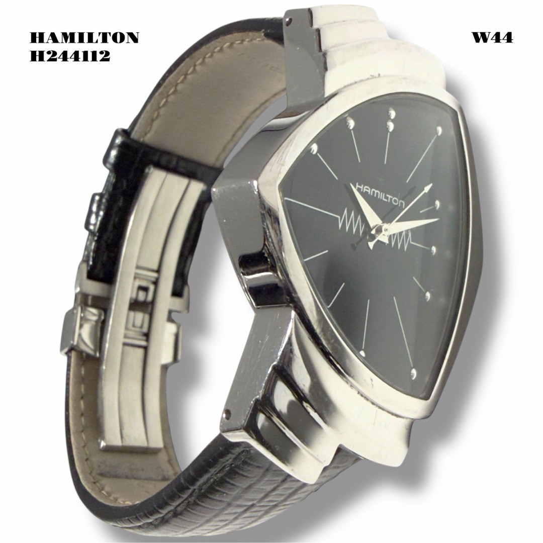 HAMILTON Ventura H244112 Elvis Presley Quartz Black Dial Men’s Watch Swiss Made