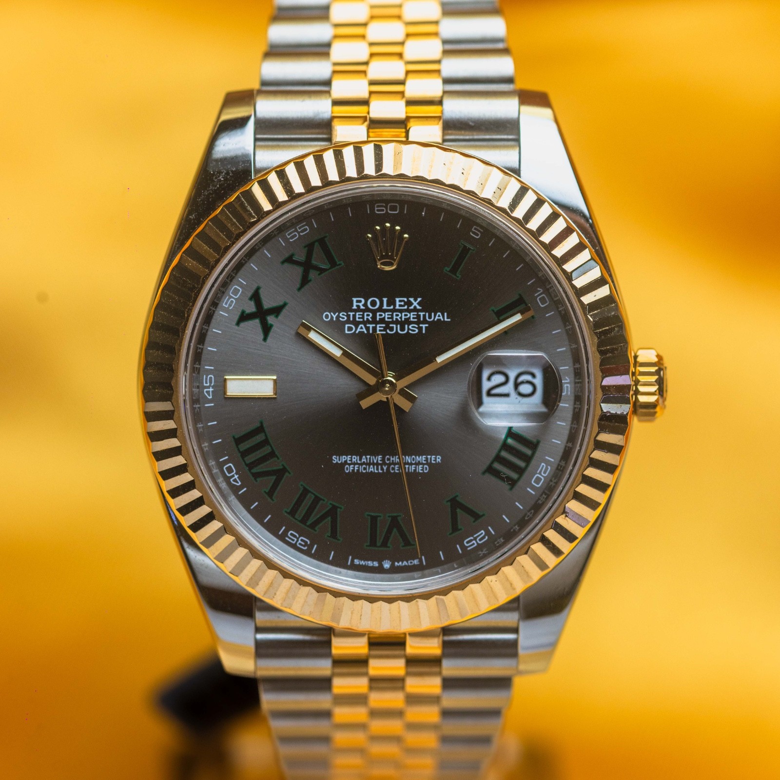 Rolex Datejust 41 Wimbledon Dial – Two Tone Jubilee Bracelet – 126333