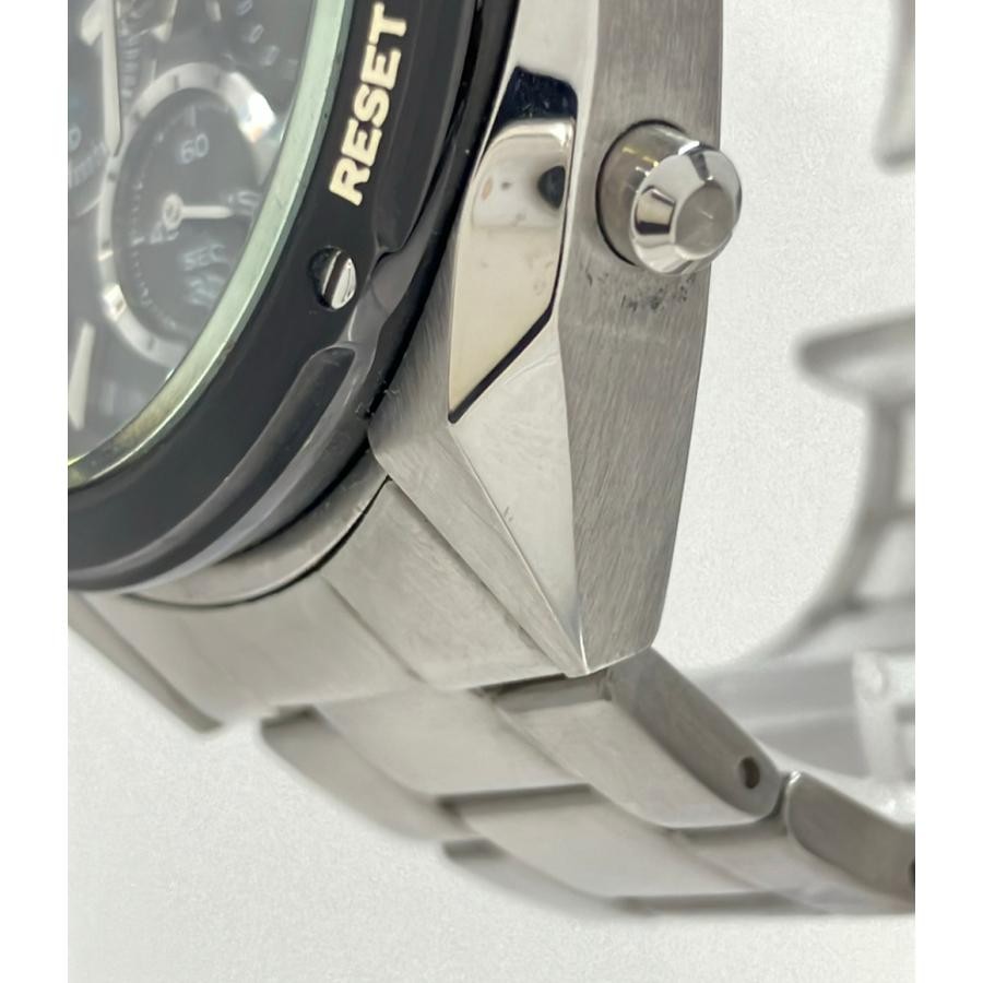 SEIKO WIRED VK63KJB0 Mens Quartz Chronograph Black Dial Silver 45mm Auth