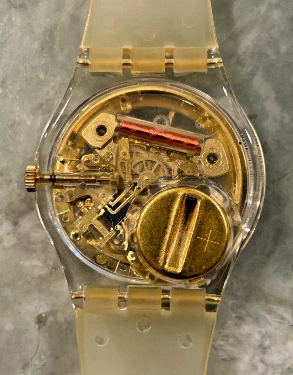 Swatch # 1 Club Special – Golden Jelly – GZ115 – 1990 – Gent