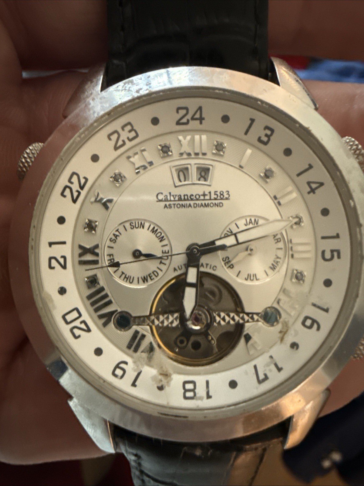 Calvaneo 1583 Astonia Diamond Automatic, model CM-ASPD-1. SEE DESCRIPTION