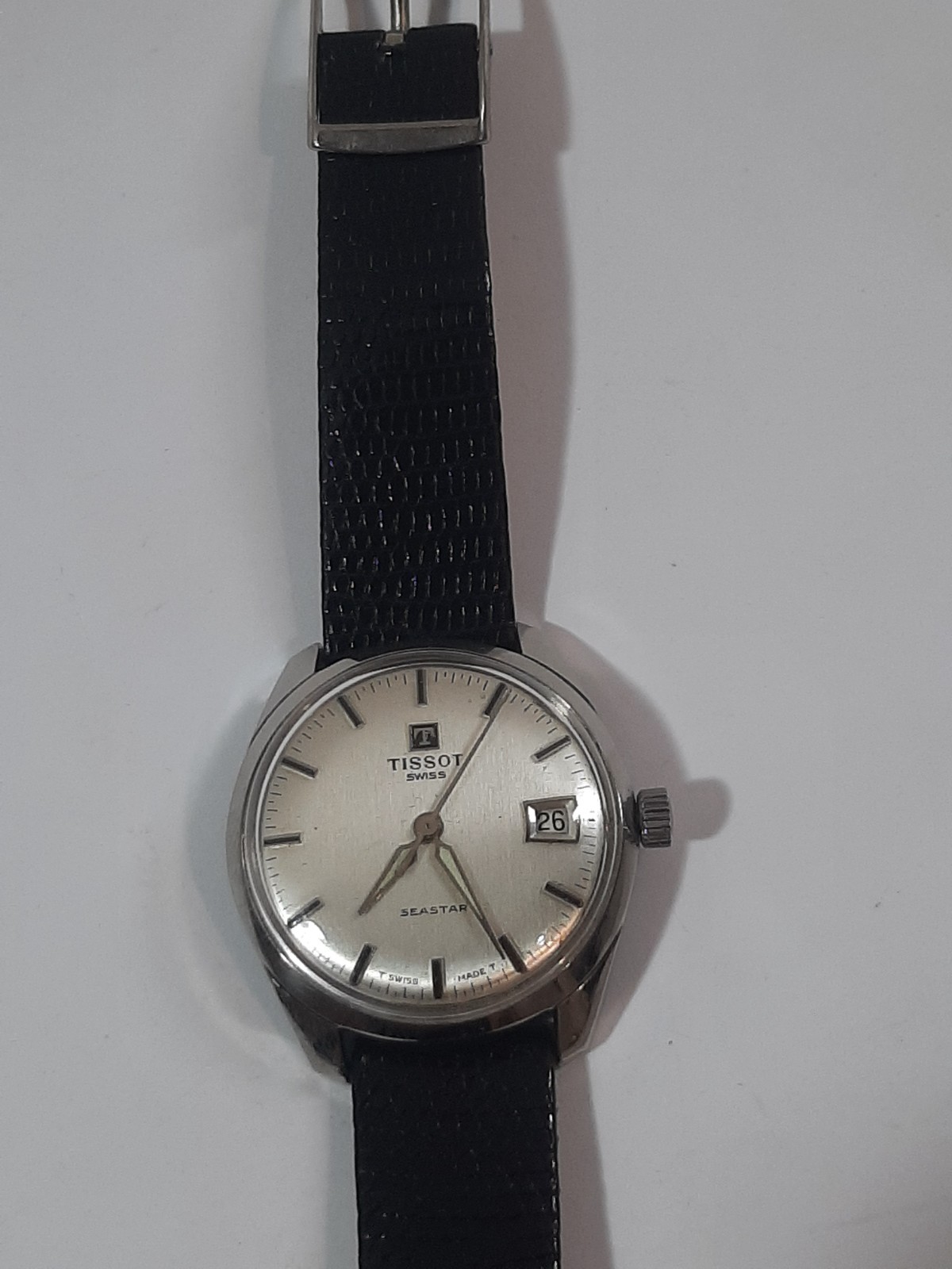 TISSOT SEASTAR MANUAL 1970s. STAINLESS STEEL CASE. SCREW CASE. Mov. Cal. 782-1