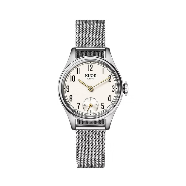 KUOE Kyoto Holborn 90-003 Silver Dial Watch Small Quartz Milanese Band Used