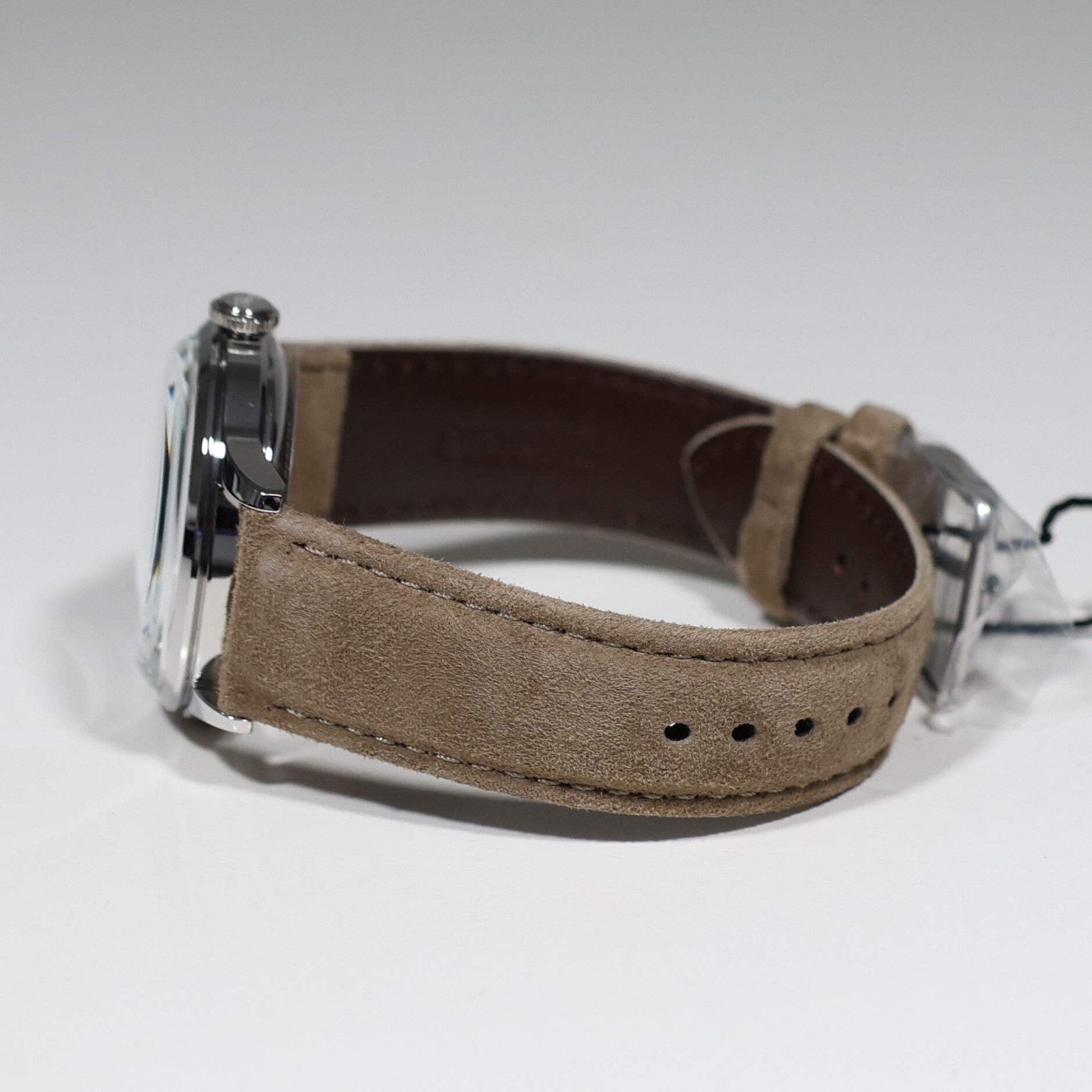 Orient Bambino Gray Dial Beige Leather Strap Men’s Classic Watch RA-AC0M13N30B