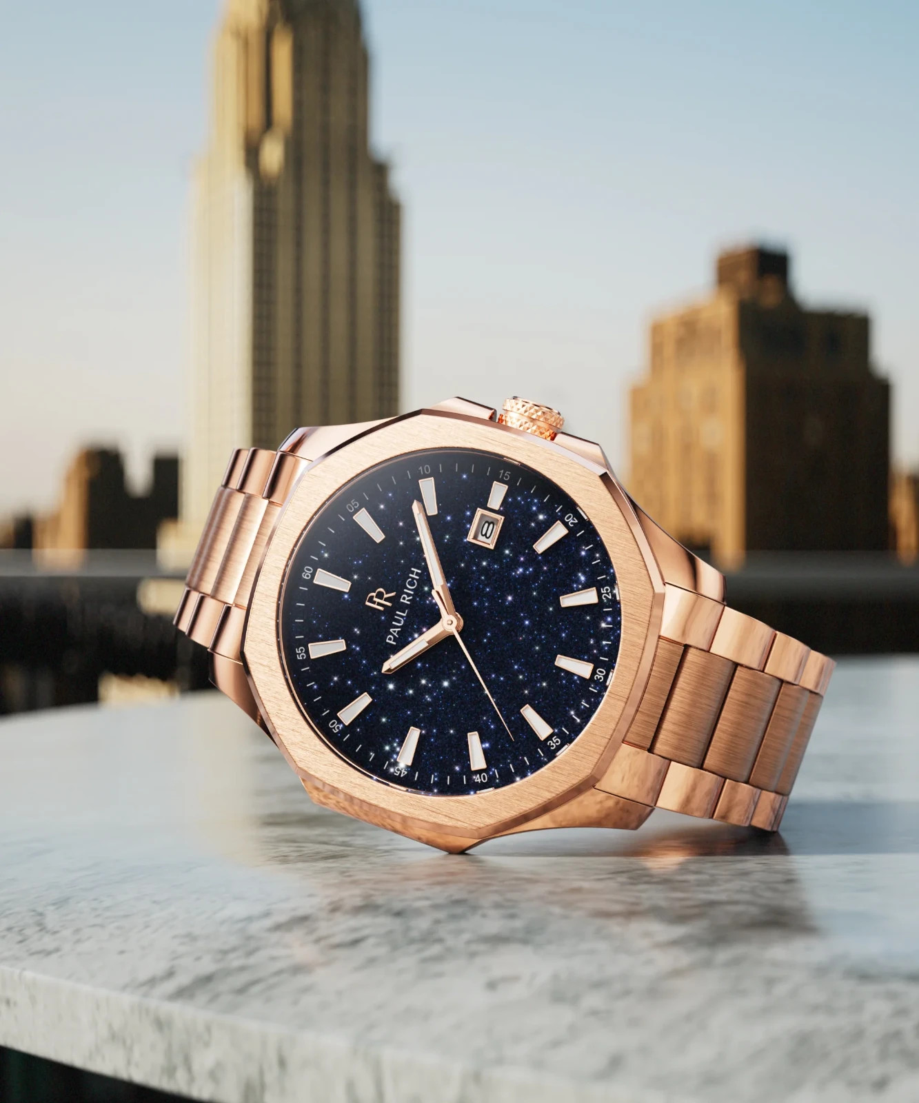 Paul Rich Mercer Regent Aventurine Blue | Brand New 40mm