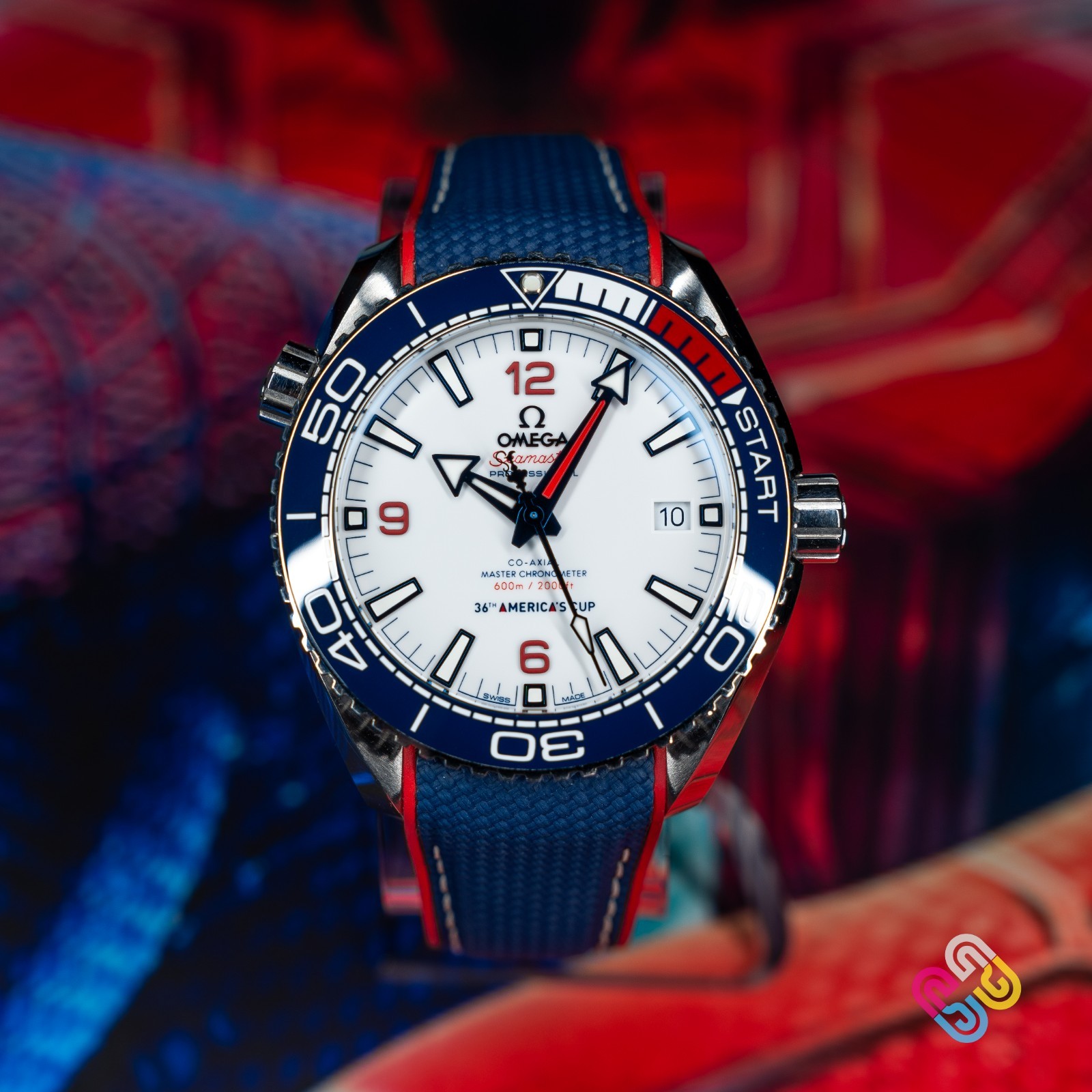 2021 Omega Seamaster Planet Ocean 600m America’s Cup 43.5mm 215.32.43.21.04.001