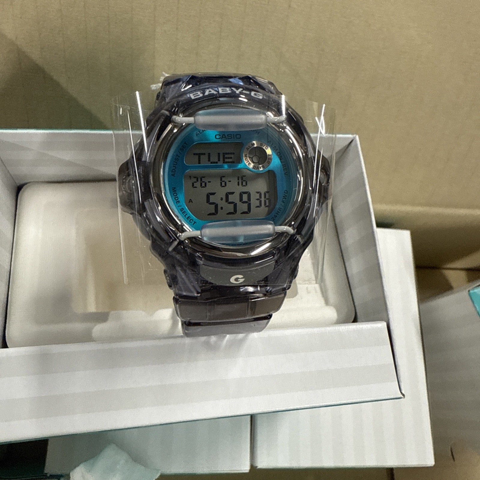 Casio Baby-G Digital Grey Resin Strap Quartz BG169U-8B 200M Women’s Watch
