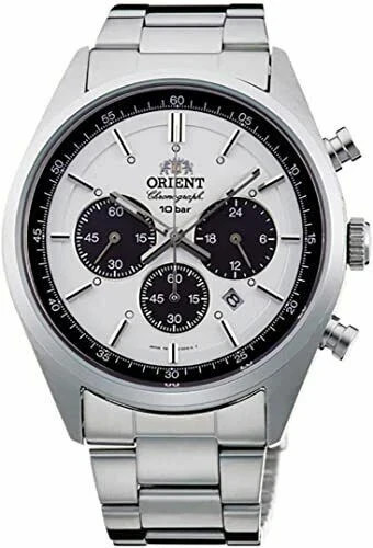 ORIENT WV0041TX Milky White SOLAR PANDA 70’s Neo Seventies Men’s Watch New