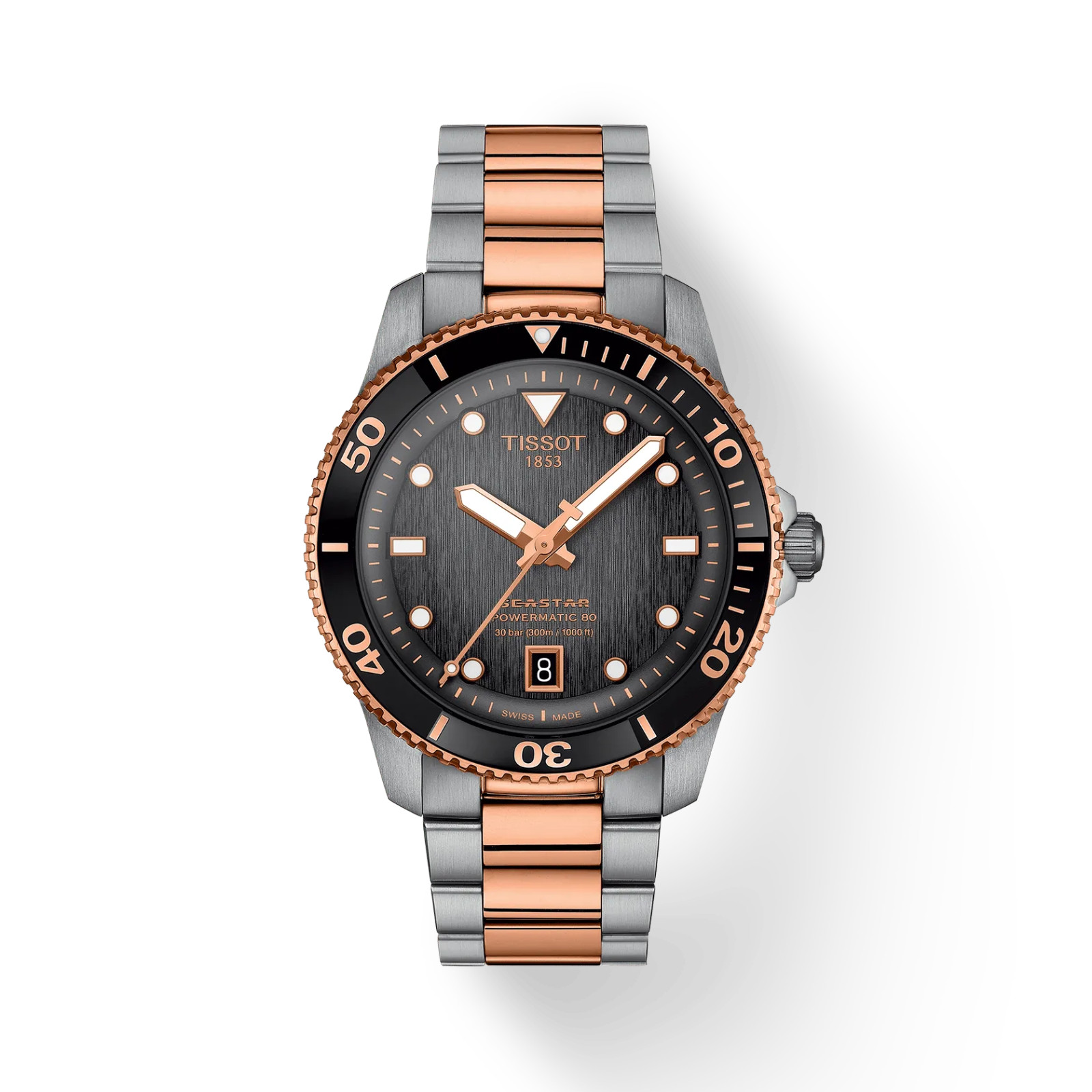 Tissot Seastar 1000 Powermatic 80 40 MM Grey-Black Dial Watch T120.807.22.051.01