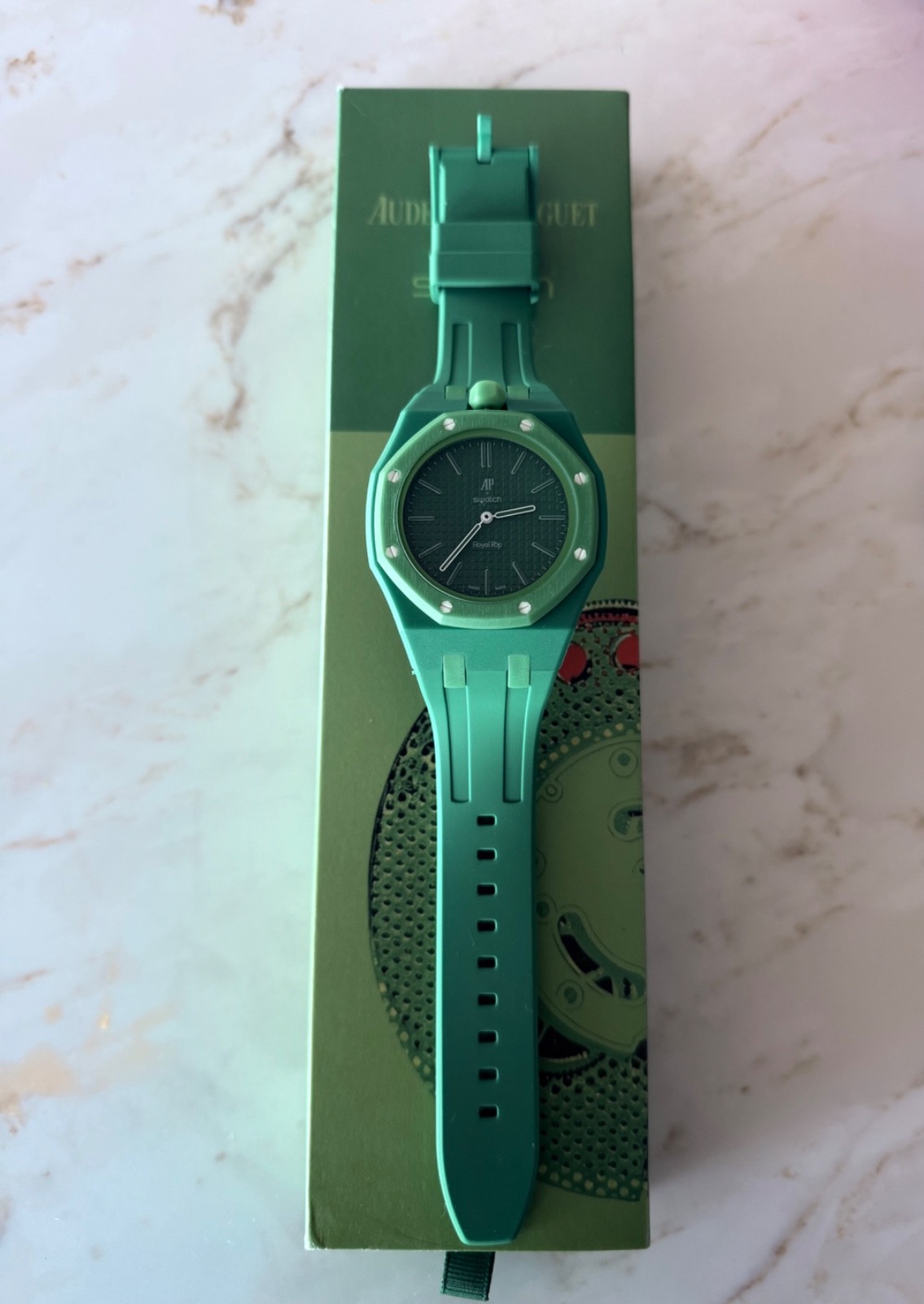 Swatch x Audemars Piguet Bioceramic Pocket Watch – GREEN EIGHT