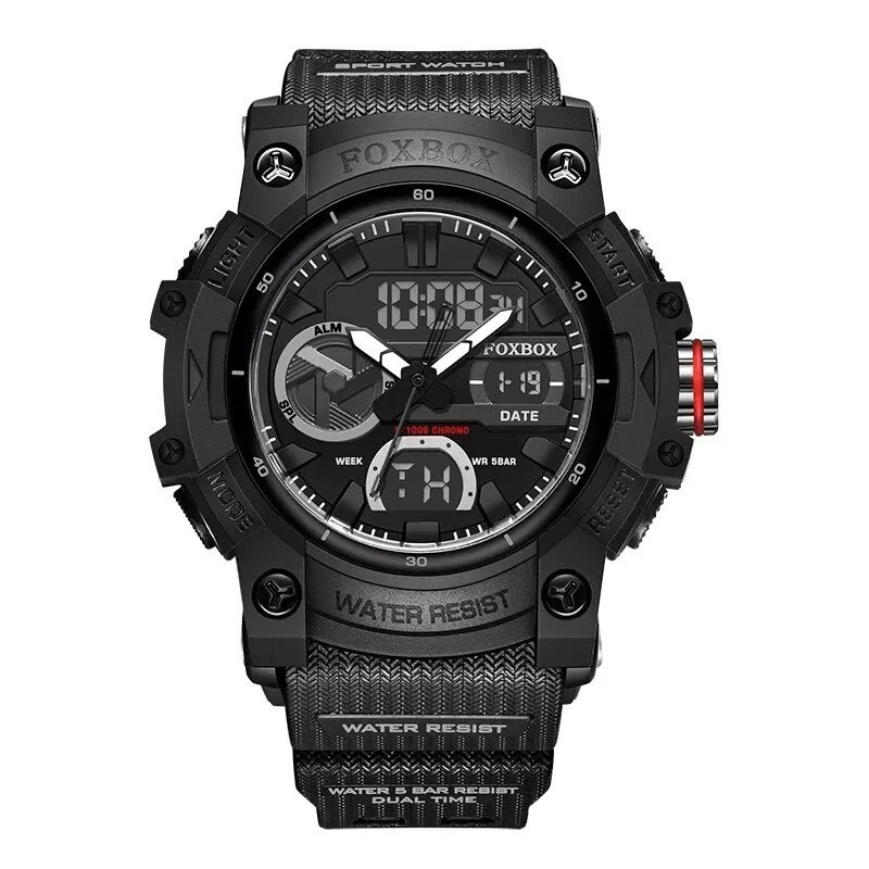 LIGE Men Digital Watch Luxury Fashion Dual Display Waterproof Sport Casual Wrist
