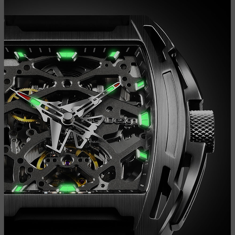 CIGA Design Z Series Aircraft Automatic Skeletonized Black Sapphire Men’s Watch