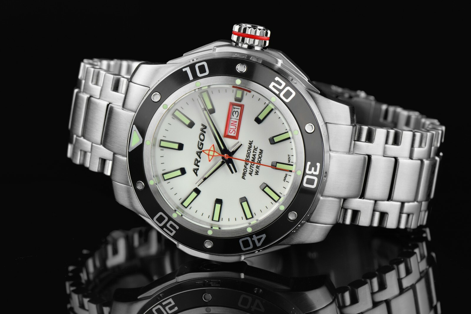 Aragon A346WHT Superjet NH36A Automatic 44mm