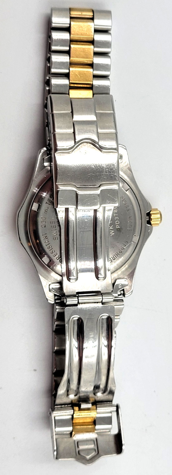 Tag Heuer Men’s Watch WK1121-0 Swiss Quartz Gold Dial Two Tone Professional 200