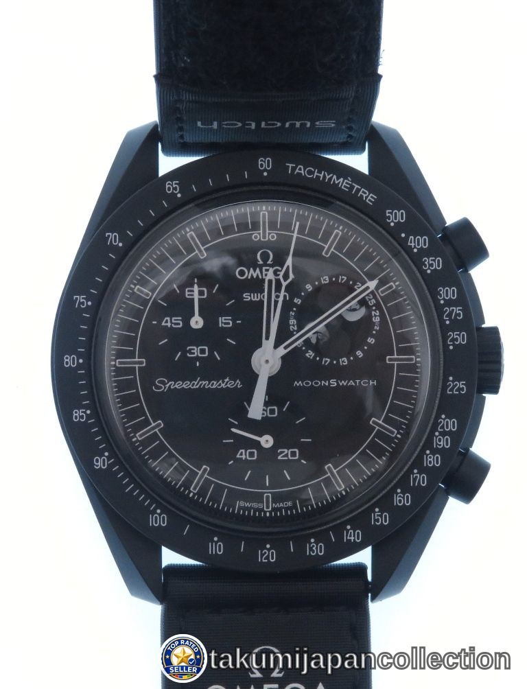 Swatch MoonSwatch Mission to the Moonphase SO33B700 Chronograph Black #M-332