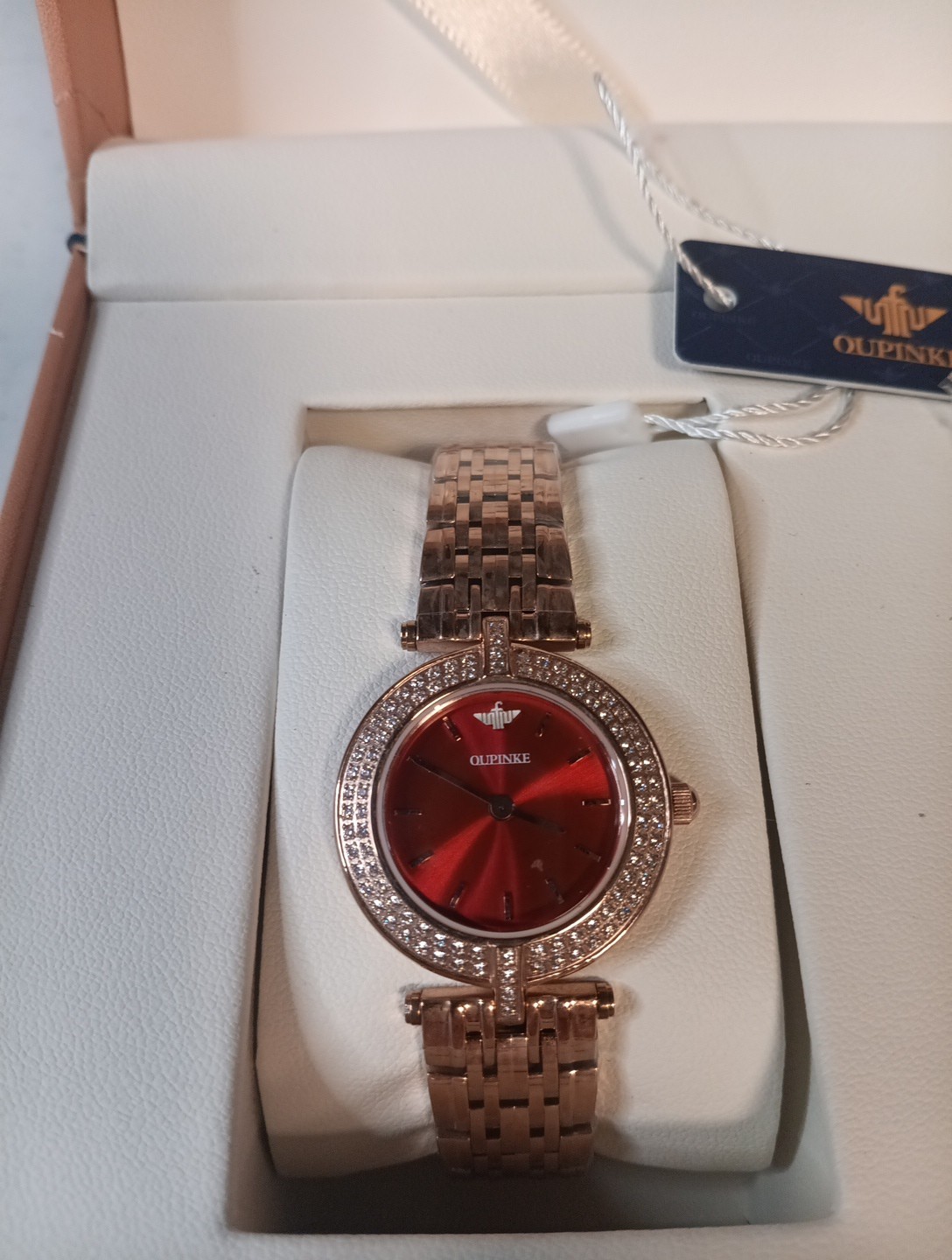 OUPINKE WOMENS ROSE GOLD Diamond Fashion Ladies