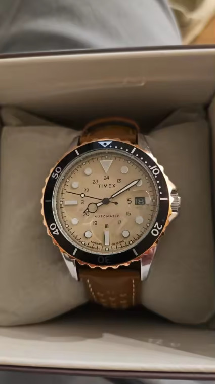 TIMEX Watch Automatic Mechanical Male Stainless Steel Scratch Proof Waterproof