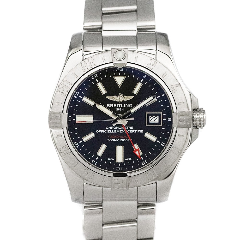 Breitling GMT A3239011 / BC35 (A32390) Stainless Steel Diamond 43.0mm #KNW2441