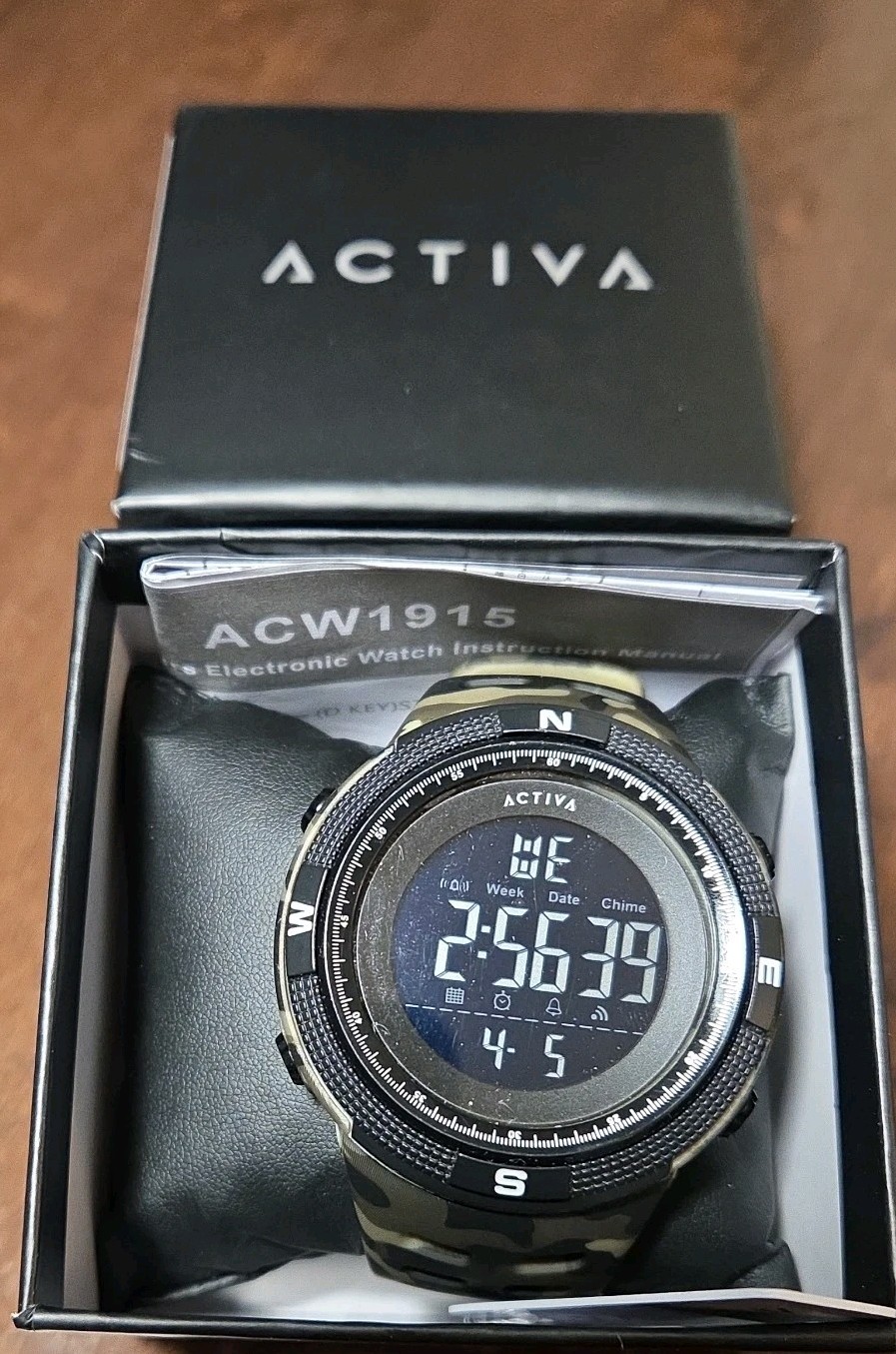 Activa X Invicta Men’s 50mm Camouflage Band Digital Watch (ACW8105MC-002) – NEW