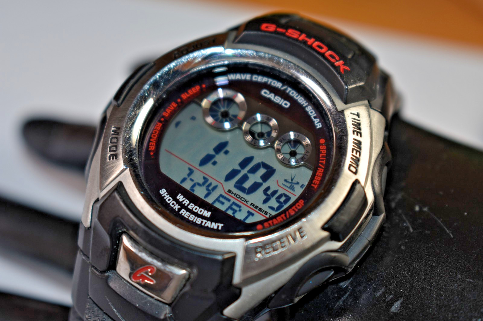 Vintage Casio G-Shock GW-500A (2688) Tough Solar Atomic Watch NEW SOLAR BATTERY!