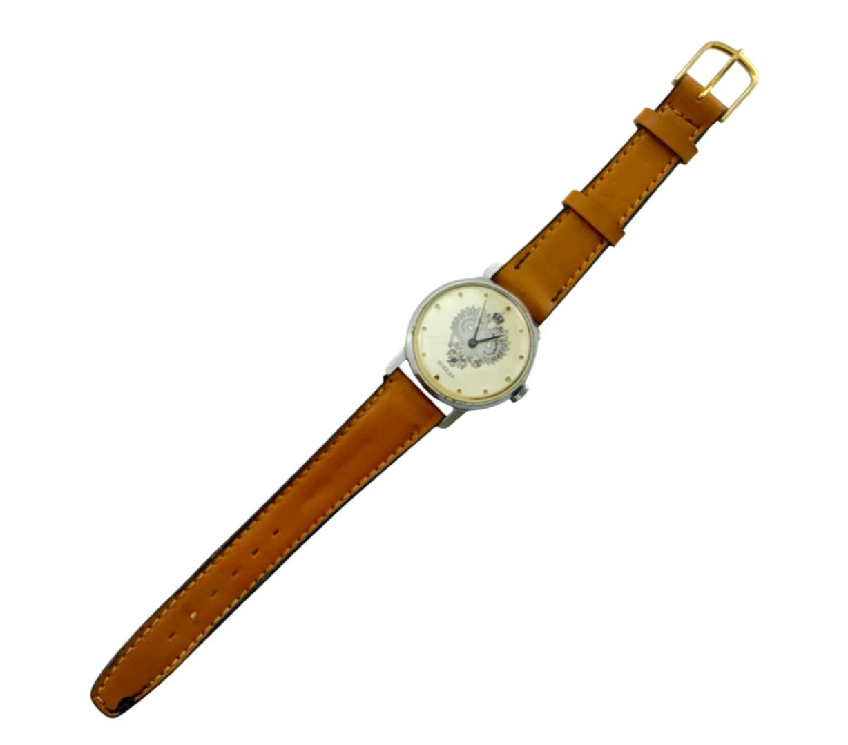 Vintage USSR POBEDA MENS WATCH 33MM RUNS
