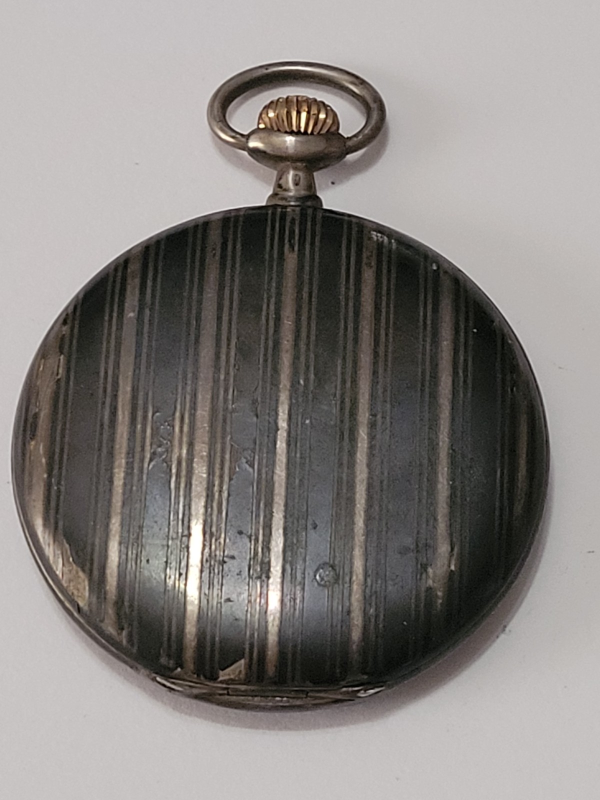 ​Antique Swiss Niello Silver Pocket Watch Imperial Russian Export 84 24Hr Repair