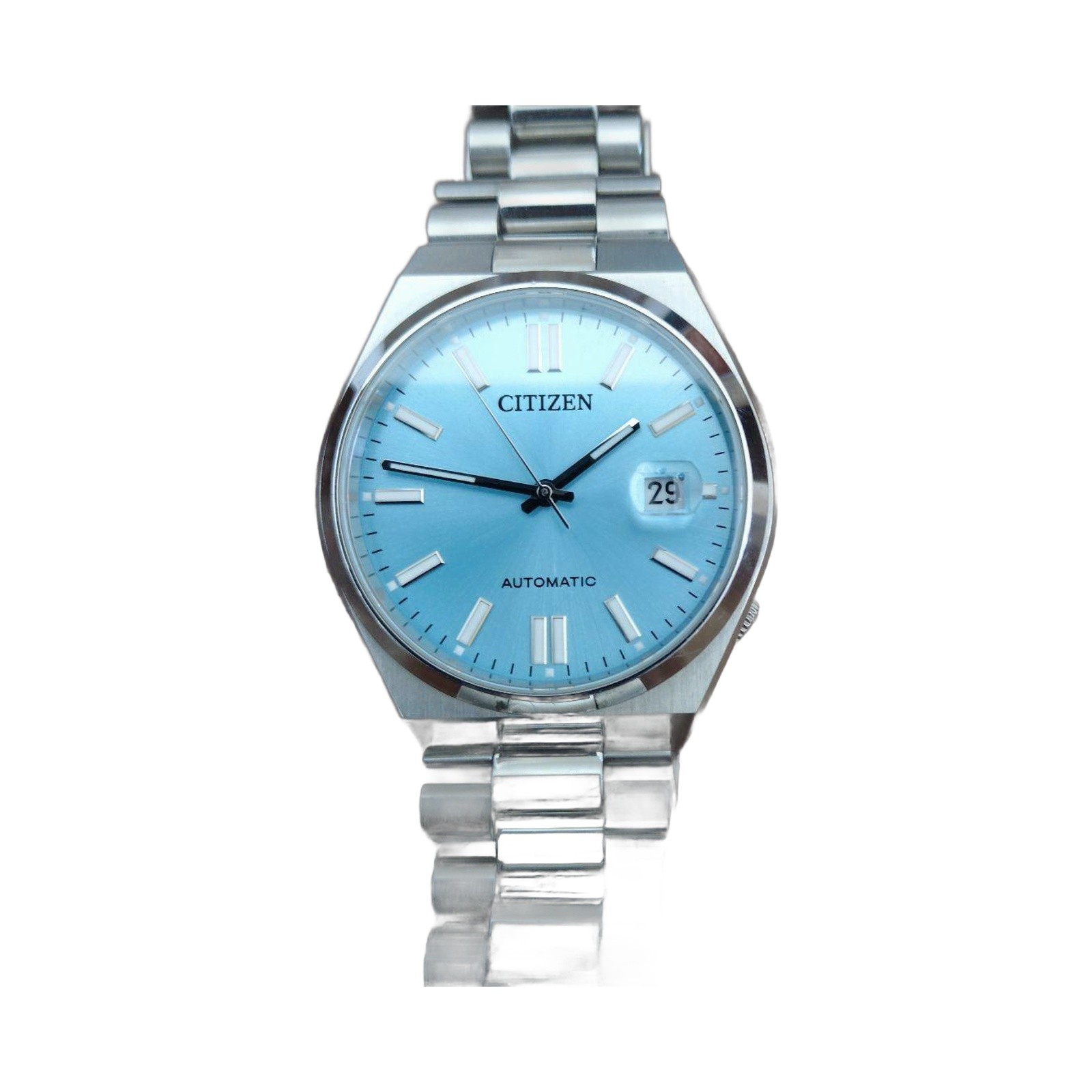 Citizen Tsuyosa Stainless Steel Ice Blue Dial Automatic NJ0151-88M Mens Watch