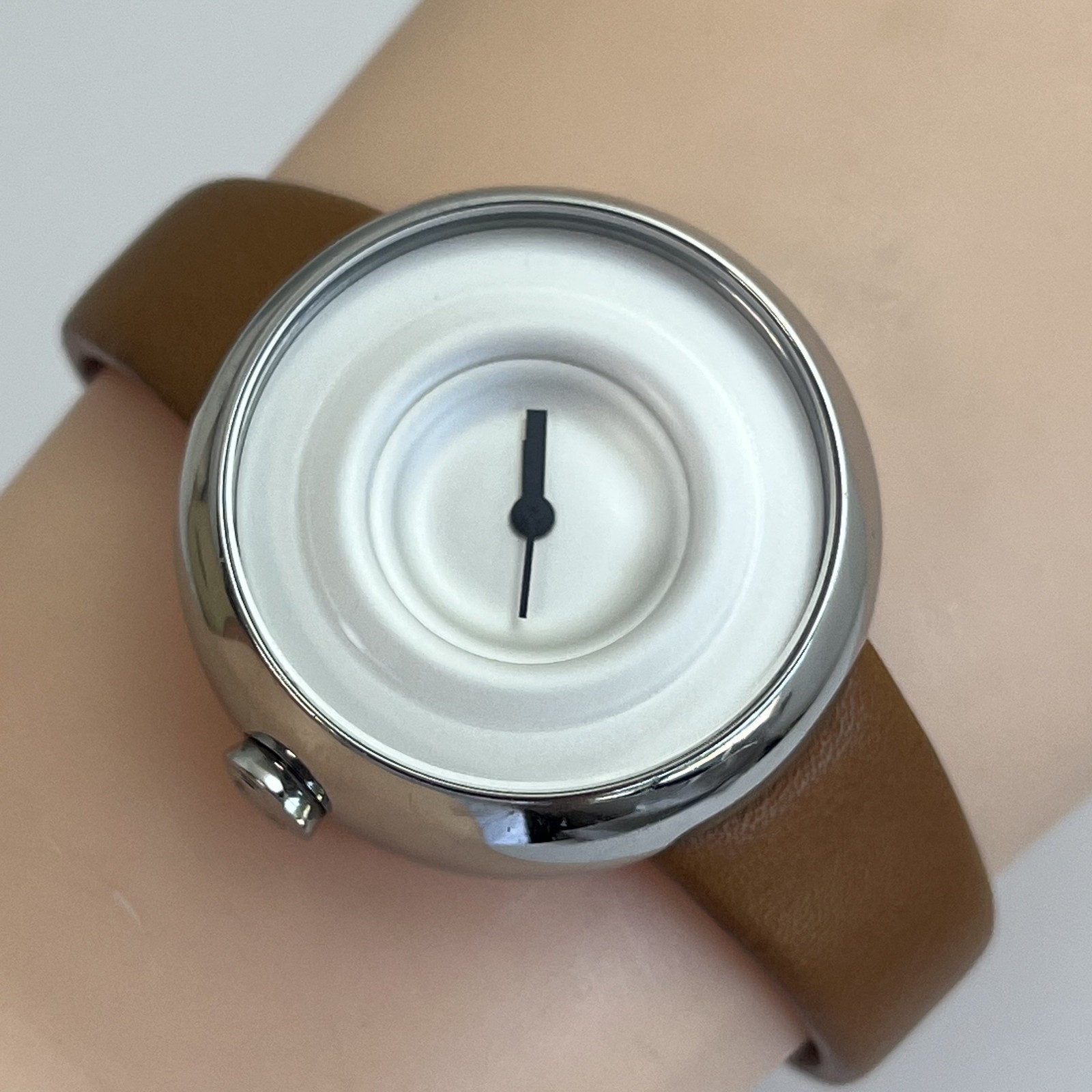 TACS LITTLE DROP Water Ripple Design Quartz Watch TS1301 Minimalist Leather#944B