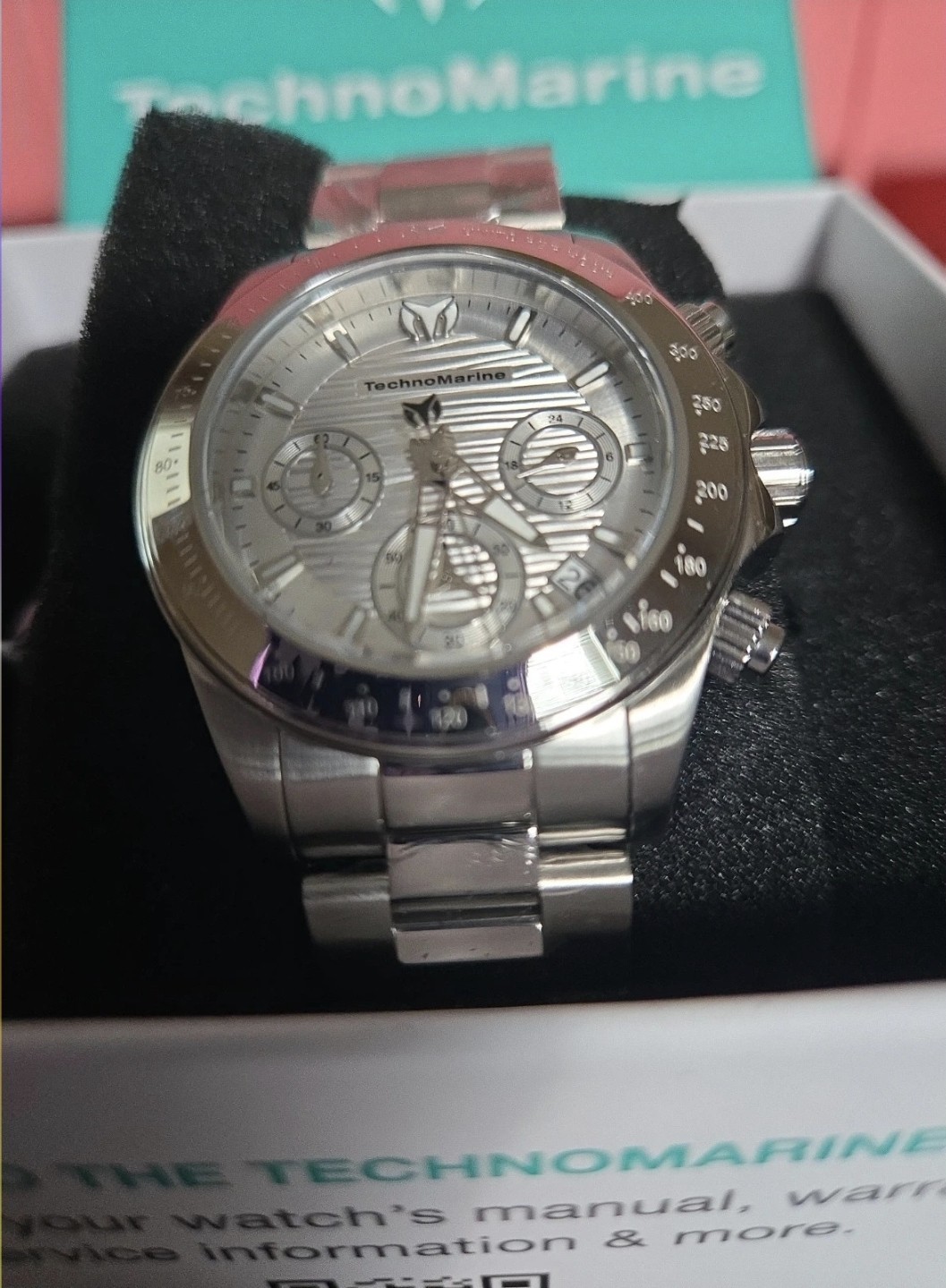 TM-219009 TechnoMarine Manta Ray Unisex Watch Silver 38mm *free 3yr Warranty **
