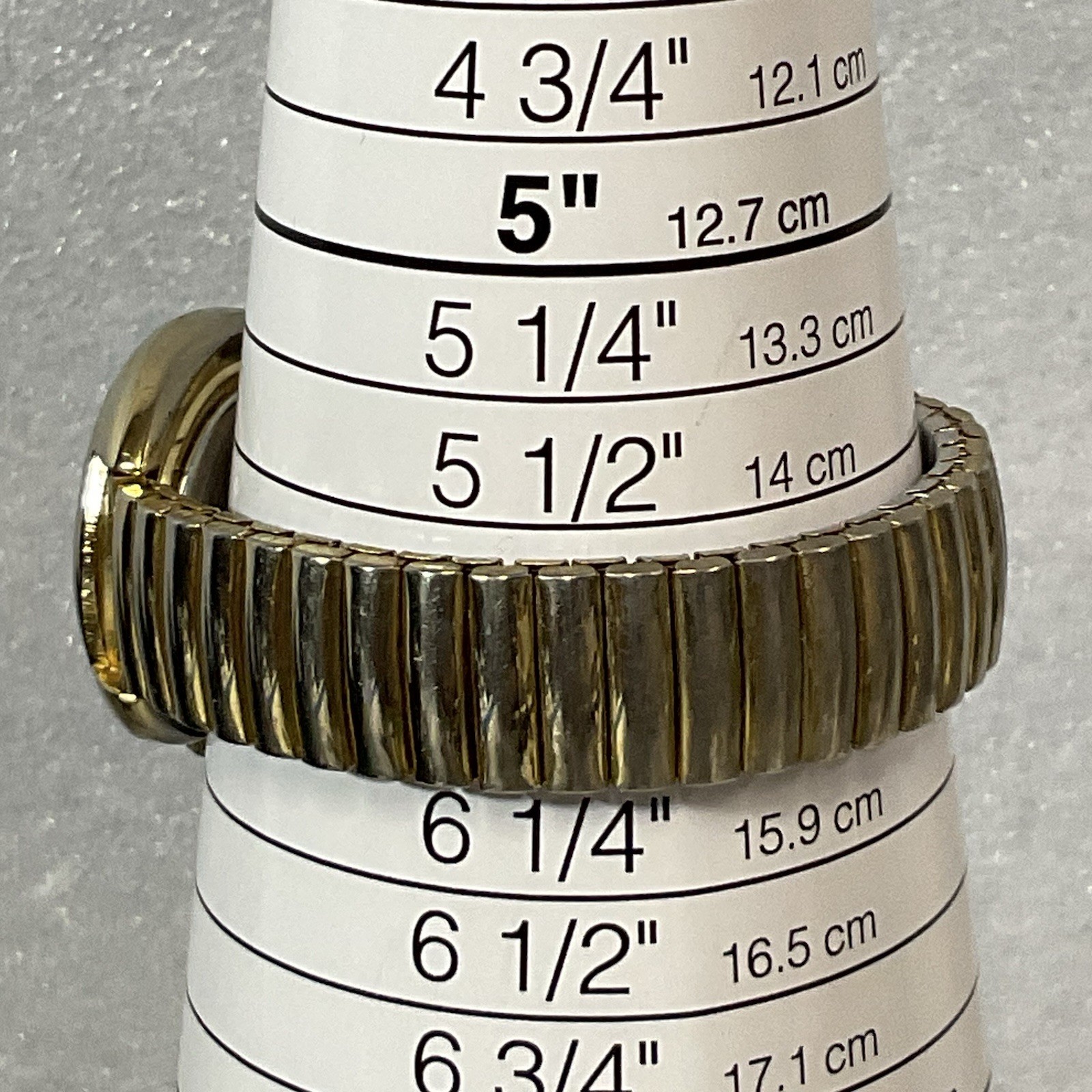 Lucky Star Titanium Purple Face Hold Tone Stretch Band Watch