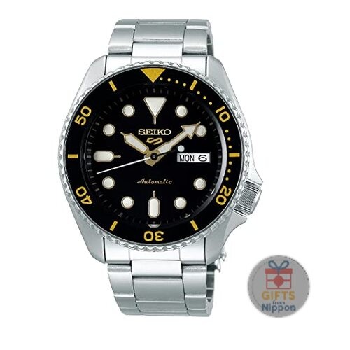 Seiko 5 Sports SRPD57K1 Black Dial Silver Stainless Steel Automatic Watch
