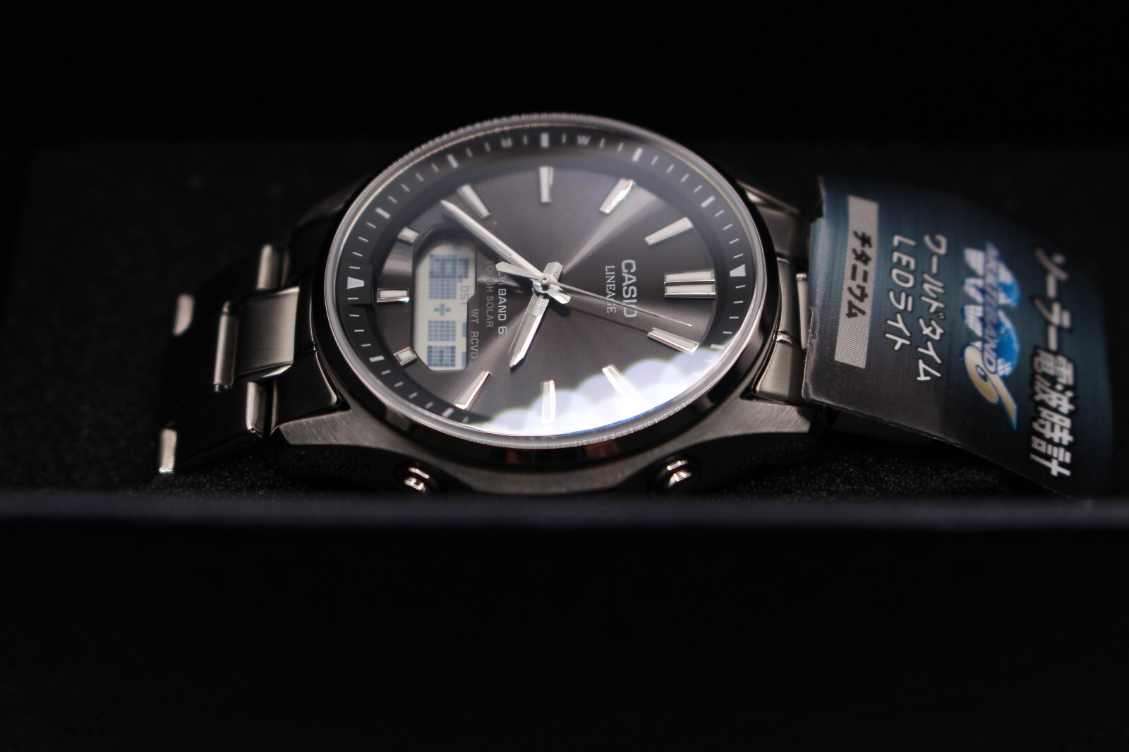 CASIO LINEAGE LCW-M100TSE-1AJF Solar Radio Titanium Men Watch Silver Gift Japan