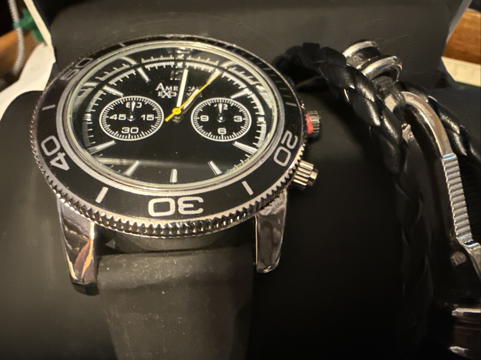 american exchange watch Quartz item #381 In Box With Strap Bracelet