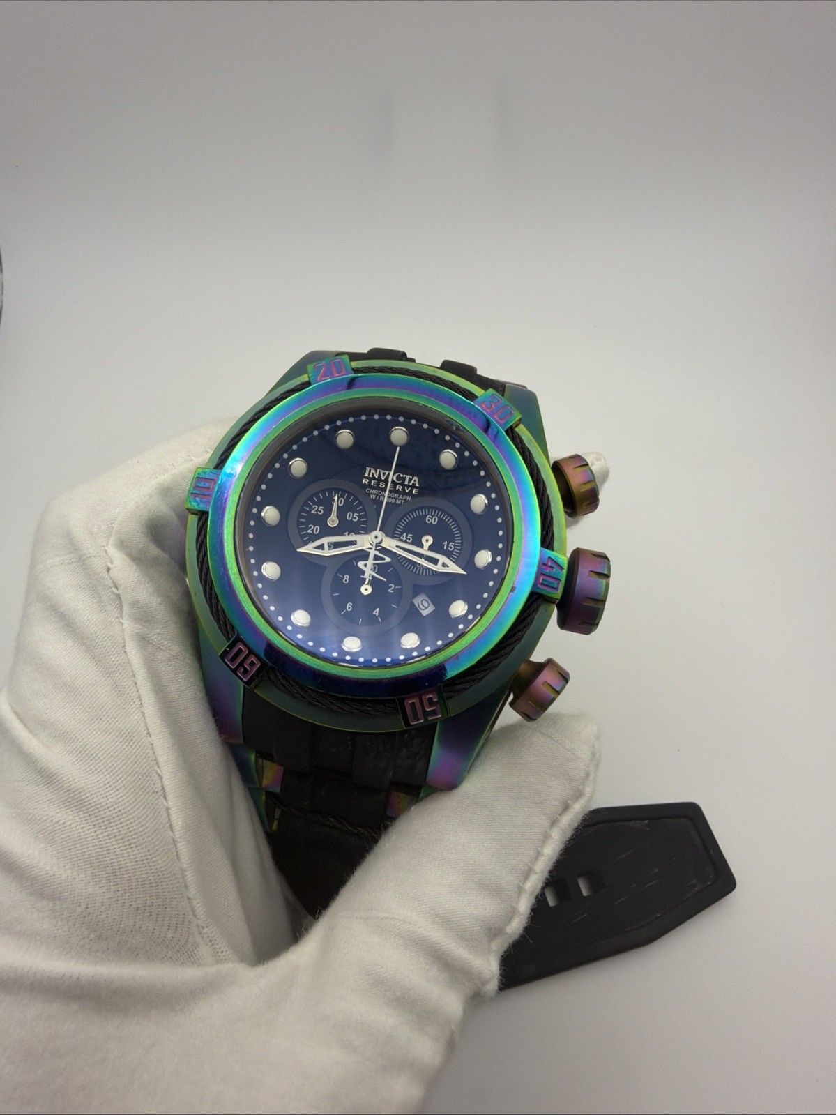 Invicta Reserve Bolt 22841 Men’s 53mm Iridescent Rainbow Swiss Chronograph Watch