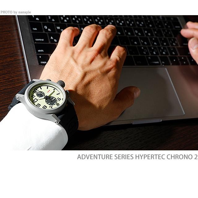 New MTM Hypertec Chrono 2 HC2-SB4-LUMI-BR2B-A Wristwatch Watch w/ Box Pale Green