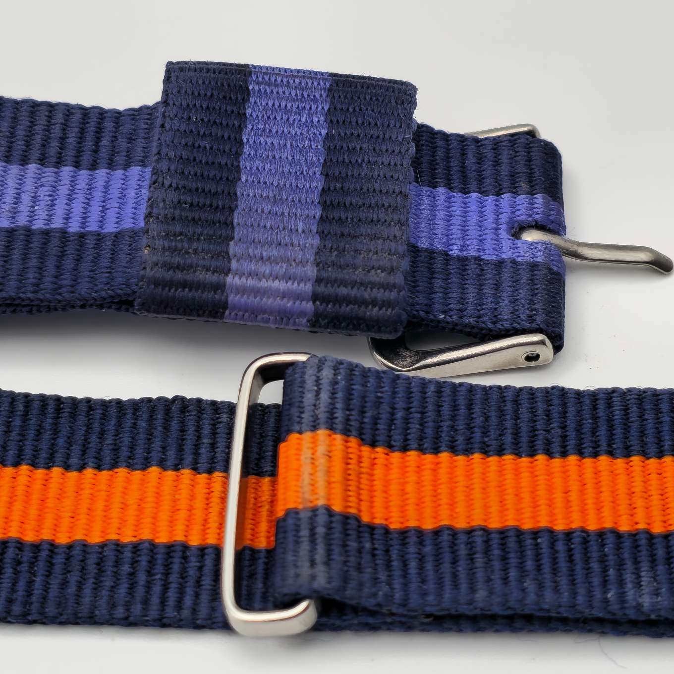 Heavy Duty Woven Ballistic Nylon Watch Bands 20 mm 3 Patterns