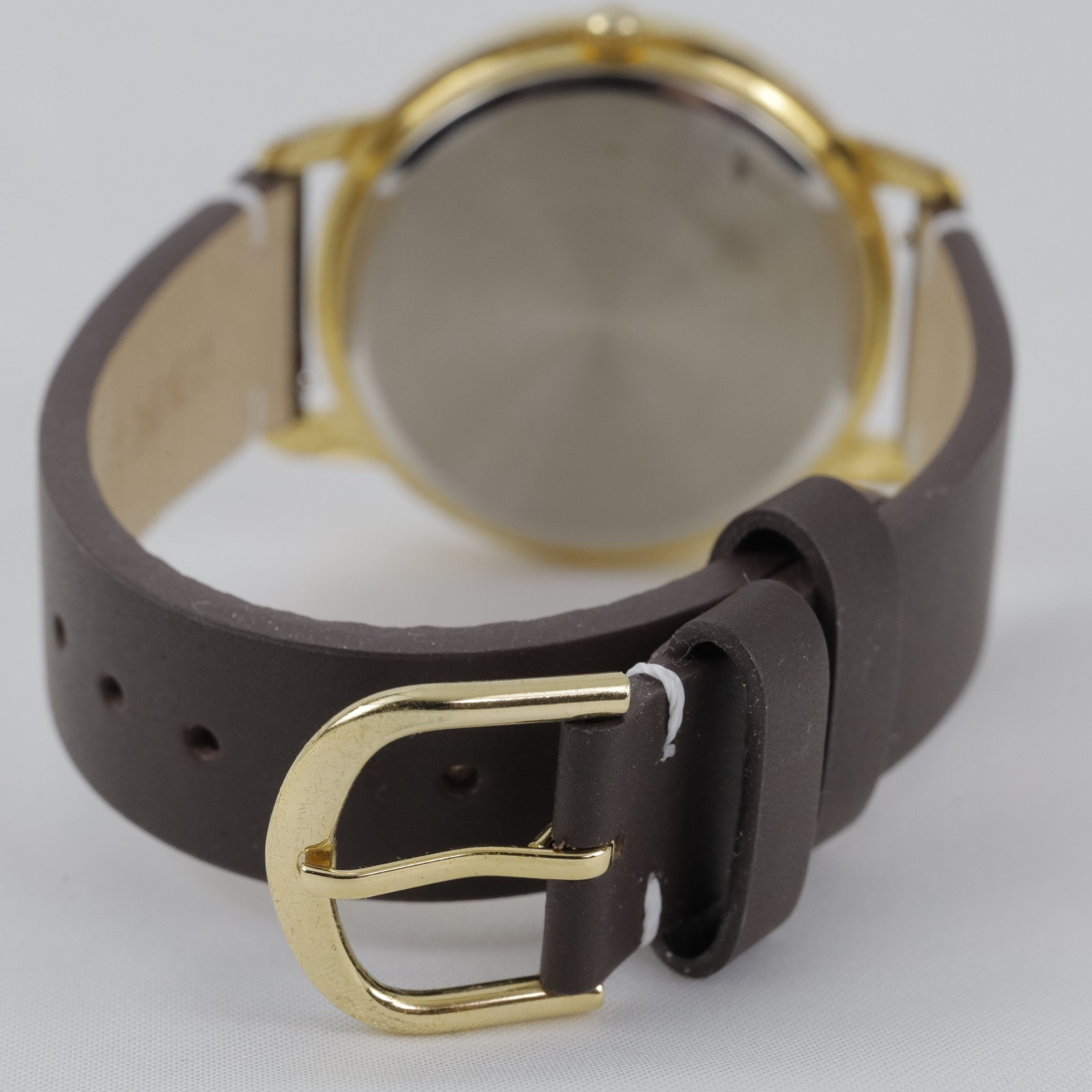 Hokusai Mt. Fuji Motif Quartz Watch 38mm Gold Dial with Zodiac Kanji Japan Made