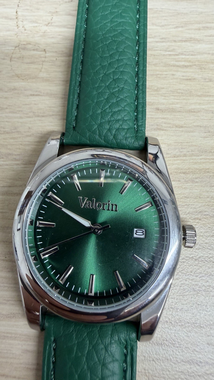 Valorin Green Dial 37.5mm Analog Quartz Watch