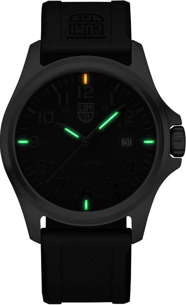 Luminox X2.2502 PATAGONIA STEEL 2500 Series 43mm silver black PU Men’s Watch NEW