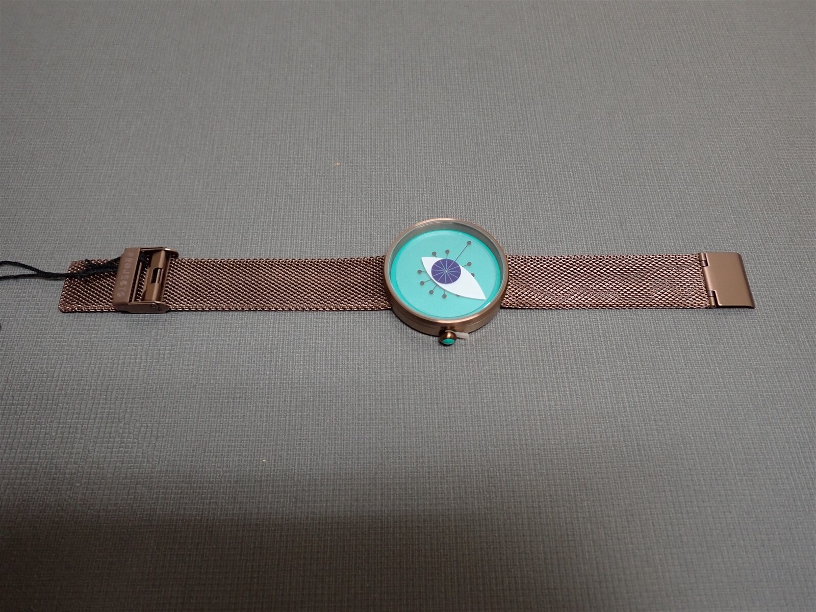 NEW Projects Watches PJT-7223 Ray Blue 40mm Brown Mesh Metal Band Watch