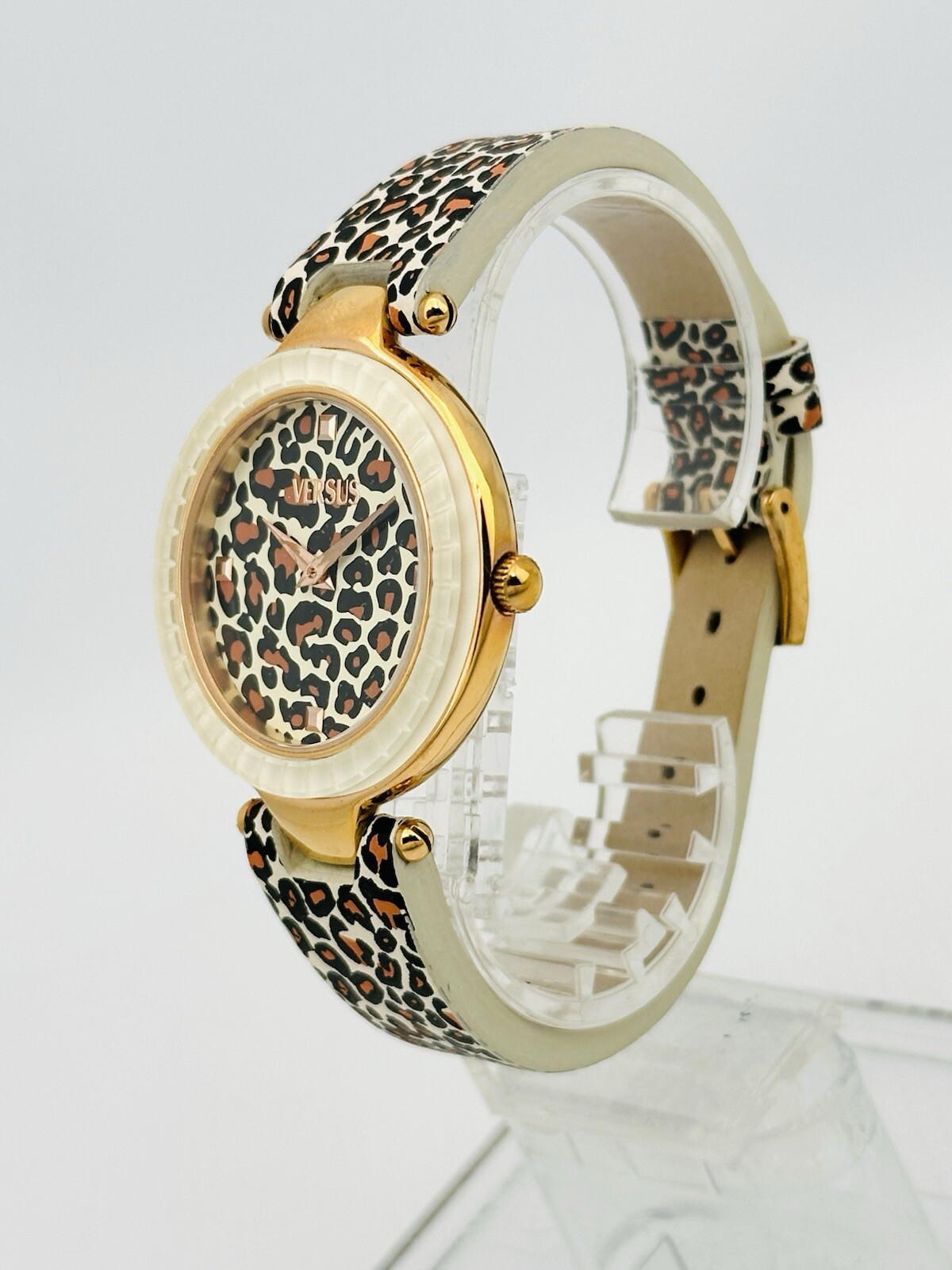 Versus by Versace SQ1040013 Sertie Multicolour Textured Glass Bezel Strap Watch