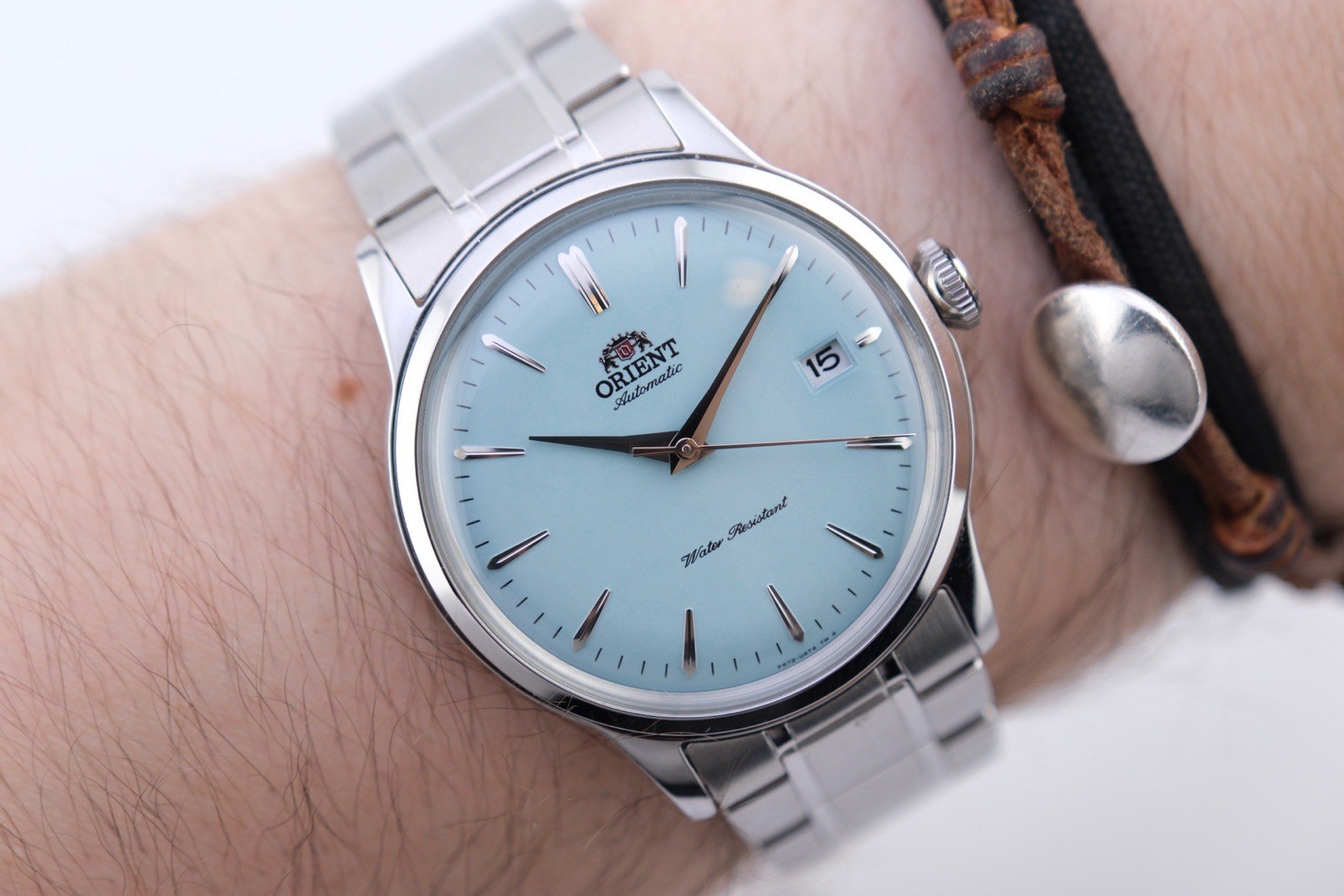 Orient Classic Automatic Bambino 38 “Tiffany Baby Blue” Lim Ed MINT 7.5”