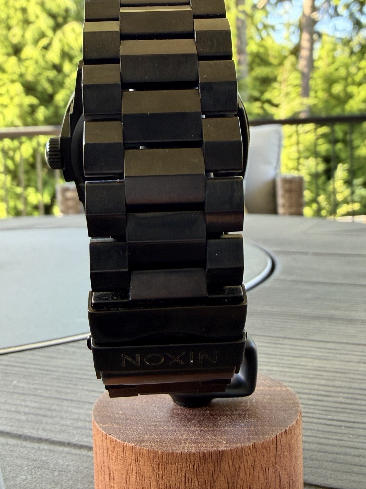 Nixon The Corporal “Take Charge” All Black 48mm Mens Watch Very Good Cond.