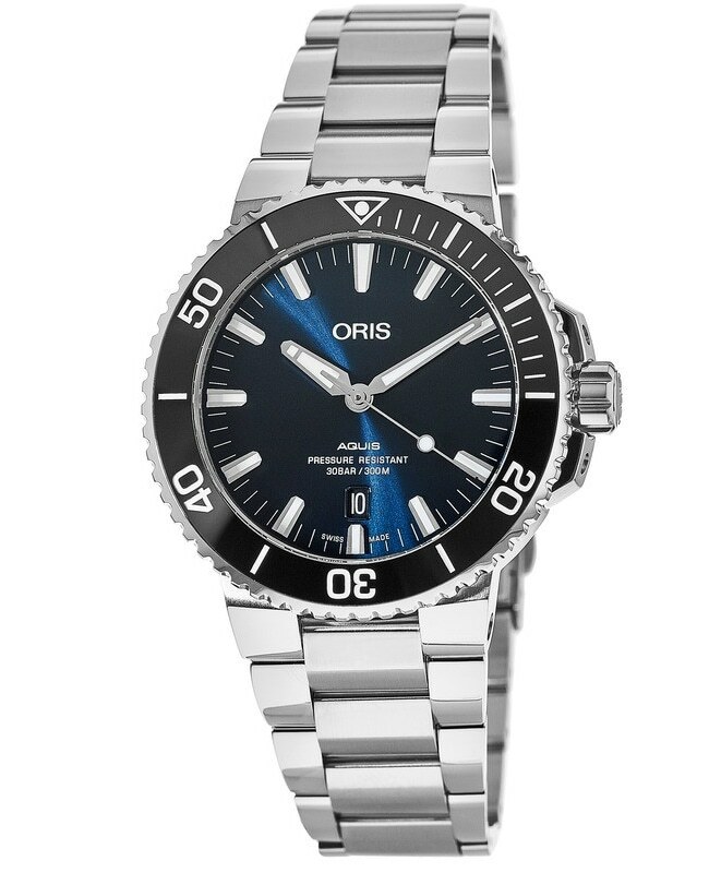 New Oris Aquis Date 43mm Blue Dial Men’s Watch 01 733 7730 4135-07 8 24 05PEB
