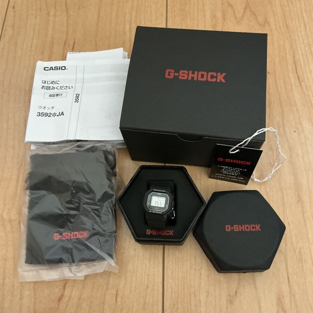 New DWN-5600-1JR CASIO G-SHOCK Ring Watch Casio G-Shock Black Ring Warranty